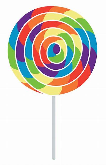 Lollipop Rainbow Mark Sucker Swirl Clipart Cutie