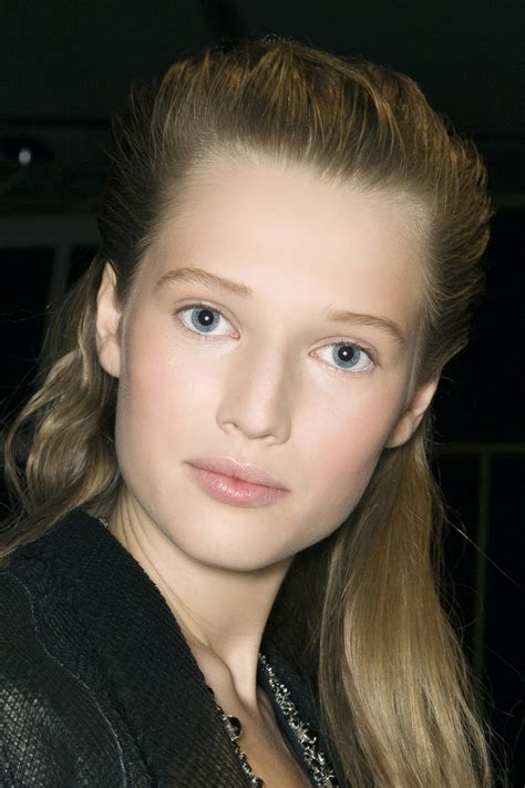 She rose to prominence in the fashion industry after signing an. Picture of Toni Garrn