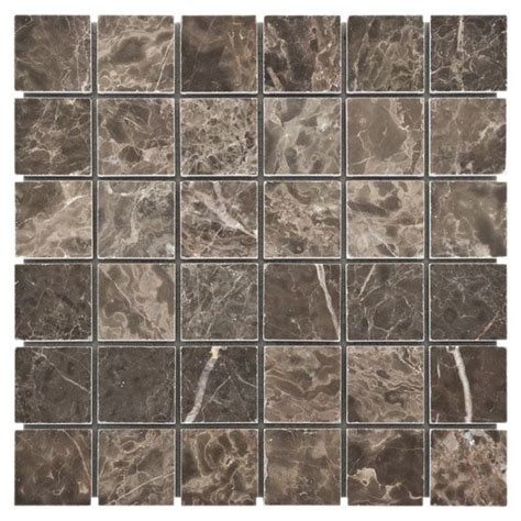 Emperador café marble is a rich and dynamic brown marble with delicate veining. Emperador Cafe Mosaic Marble | Floor & Decor | Marble ...