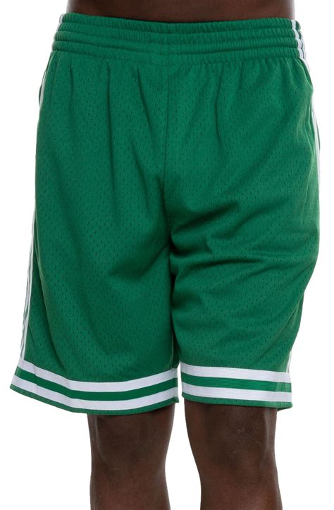 Boston celtics nba basketball training shorts swingman adidas 2010 mens size m. Mitchell & Ness Boston Celtics Swingman Shorts in Green ...