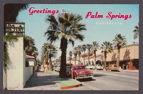 Launching today, it's modernism week in palm springs, california. Desert Inn Palm Canyon Drive Palm Springs CA postcard ...