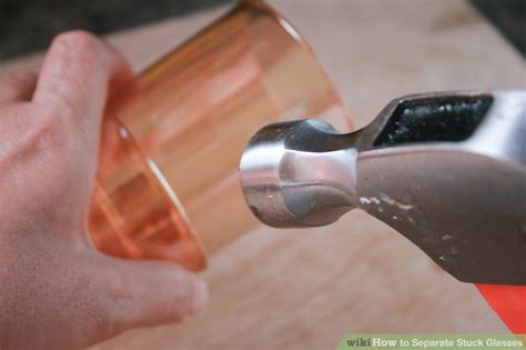 Here's how to get them unstuck without breakage. 3 Ways to Separate Stuck Glasses - wikiHow