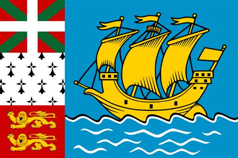 Flag of saint pierre and miquelon. Flag of Saint-Pierre and Miquelon: JPG PD PNG EPS SVG GIF ...