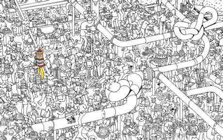 Would you be patient enough to color it? Where's Wally? The Colouring Collection by Martin Handford ...