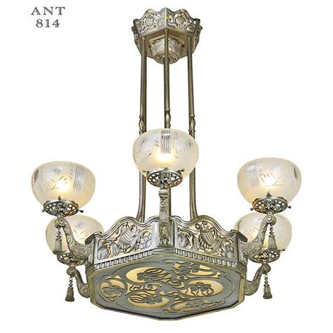 You can also filter out. Art Nouveau or Deco French Chandelier Antique Ceiling ...