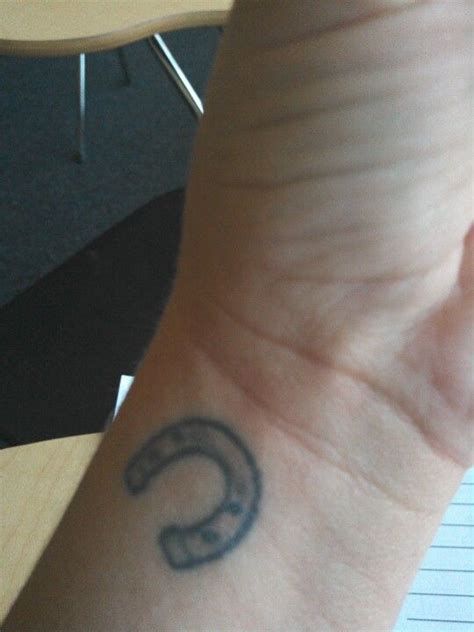 Wrist tattoos are one of the most unique small tattoos. Horseshoe wrist tattoo | Tattoos, Tattoos and piercings ...