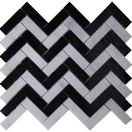 Soulscrafts italian white carrara marble 1 x 4 herringbone mosaic tile polished for kitchen backsplash bathroom wall & floor tile 5 sheets/box 4.7 out of 5 stars 10 $59.99 $ 59. Herringbone Tile Mosaic Imperial Carrara Mixed Absolute ...