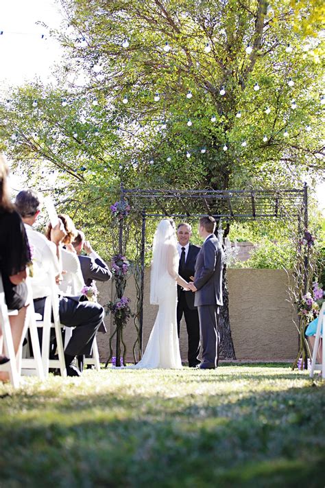 A colorful backyard barbecue wedding in rutland, vermont. The Pros and Cons of Throwing a Backyard Wedding | BridalGuide