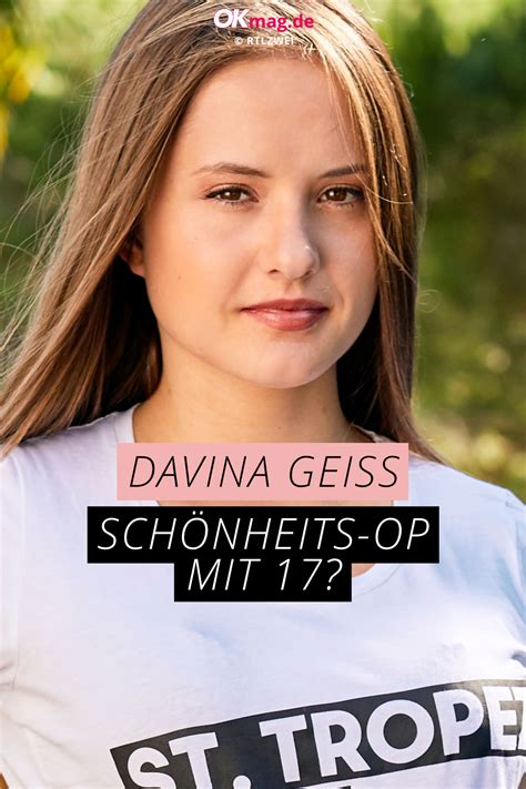 Shania, die jüngere tochter von robert und carmen geiss, erntet auf instagram scharfe kritik. Davina Geiss: Nasen-OP mit 17? | Davina geiss, Geissens ...