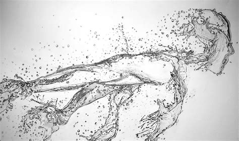 Original art, pencil drawing by elena whitman. "Running water" took over 40 hours, using only a ...