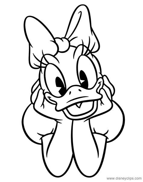 Minnie mouse and daisy duck coloring pages at best all coloring daisy duck classic-daisy-coloring2.gif 864×1.104 pixels