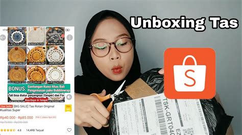 Lihat promo | cek stok. REVIEW TAS ROTAN BALI BELI DI SHOPEE - YouTube