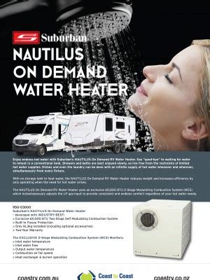 Suburban nautilus on demand rv water heater. Suburban Nautilus On Demand Hot Water Heater - Coast to ...