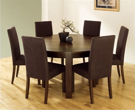 The chairs are upholstered in a light polyester fabric that complements the rich espresso wood finish. 2020 Latest Cheap Dining Sets