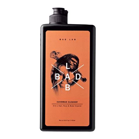 Slave the day, look the part, own the jungle. Bad Lab Caveman Cleaner 3-in-1 Hair, Face Body Shampoo ...