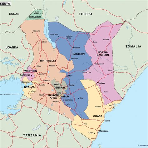 Map of kenya, satellite view. kenya political map. Vector Eps maps | Order and download kenya political map. Vector Eps maps