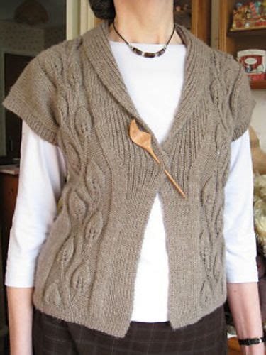 Whether you knit, crochet, spin. Leaf Pattern Gilet ("New Leaf") | What to knit, New leaf ...