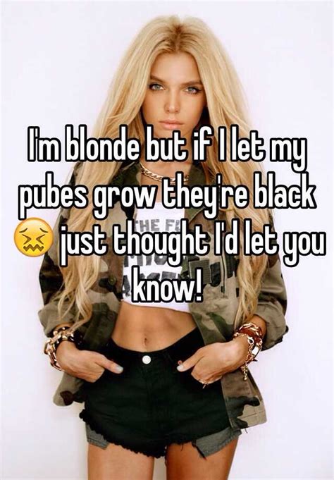 Lovely blonde lady shave her pubic hairs. I'm blonde but if I let my pubes grow they're black 😖 just ...