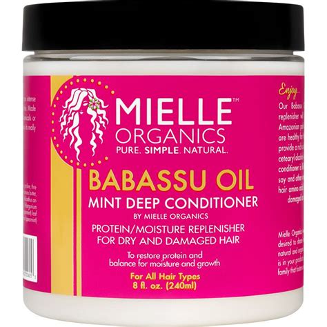 +hommade deep conditioner for low porosity hair : Mielle Organics Babassu Oil & Mint Deep Conditioner (8 oz ...