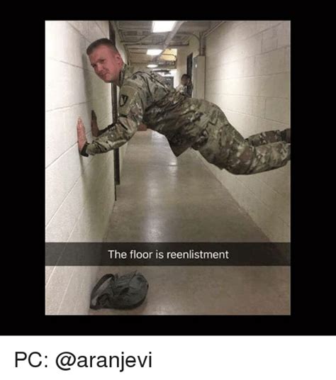 Senioritis is a colloquial term for students who are about to graduate who exhibit symptoms of distraction, restlessness and laziness. The Floor Is Reenlistment PC | Meme on SIZZLE