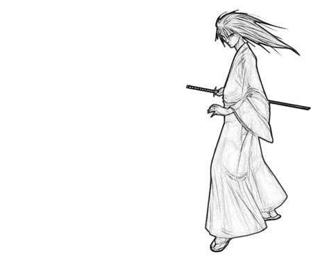 He has unusual violet eyes that reflect his psychological reversion to hitkori. Kenshin Himura Sword | Lean Printing