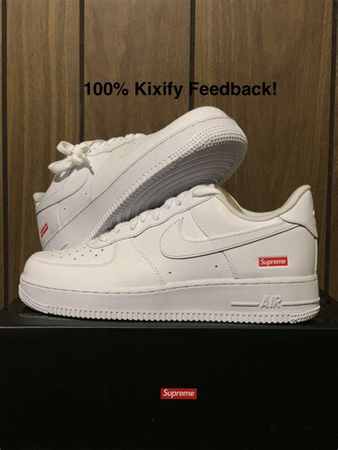 There are 925 nike air force 1 supreme for sale on etsy, and they cost $174.94 on average. Supreme x Nike Air Force 1 Low White | Kixify Marketplace