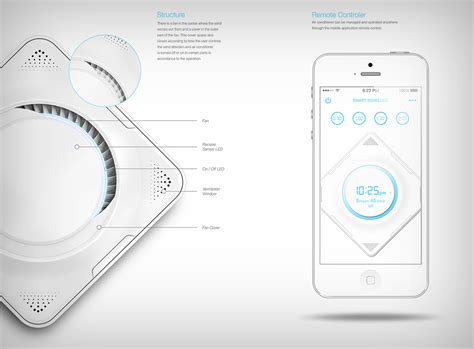 It is a proposal of an air conditioner system where the wind direction of the air conditioner can be easily controlled by the user at anytime and anywhere. A Groundbreaking Ceiling AC | Yanko Design