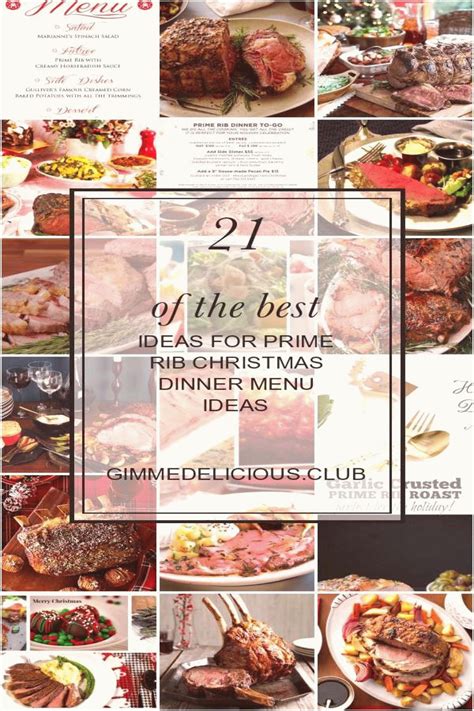 Learn how to make perfect prime rib recipe! Prime Rib Holiday Dinner Menu : Holiday Prime Rib Dinner ...