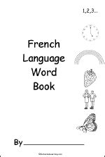 French Word Book to Print - EnchantedLearning.com