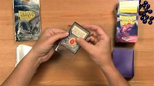 How To Double Sleeve Your Cards Dragon Shield Youtube