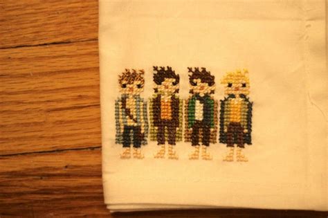 We did not find results for: Lord of the Rings Cross Stitched Fabric Napkins | Geeky ...