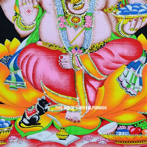 A castle was dark and damp and hang a ganesha tapestry would add insulation on the walls. Hindu God Ganesha Cotton Fabric Cloth Poster Tapestry ...