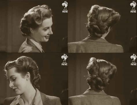 Women s 50s hairstyles for short hair medium hair long hair black hair updos pinup hair ponytail headbands french. 1940s Hairstyle - American Wartime Hairdos 1944 | Glamourdaze