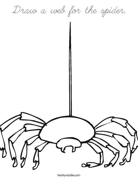 See actions taken by the people who manage and post content. Draw a web for the spider Coloring Page - Cursive - Twisty ...