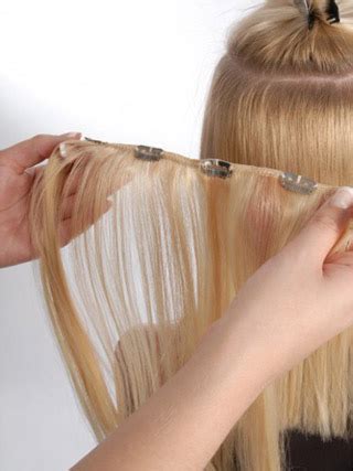 It is important to note that there is a difference between thin hair and hair that is currently in the process of keratin extensions or fusion extensions are ideal for thin hair because the keratin bond is fused onto small sections of hair so they are lighter on. Sleek Blonde Straight Clip on Hair Extensions, Wholesale ...