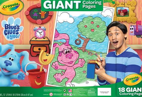 Giant sized fun packed in a single book! Crayola Giant Coloring Book Featuring Blue's Clues ...