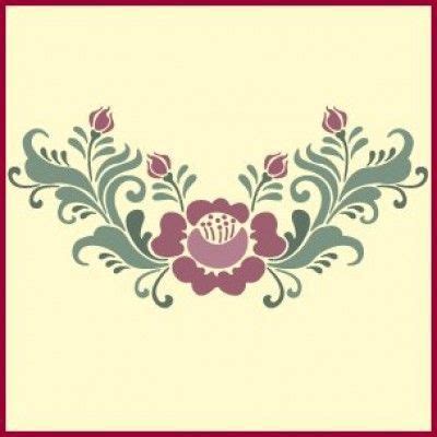 Windows 10, 8, 7, xp Rosemaling Rose 2 Stencil | Rosemaling and Kurbits ...