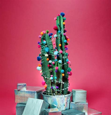 Behold, the cat scratch cactus! Cactus Christmas Tree | Alternative christmas tree, Cactus ...