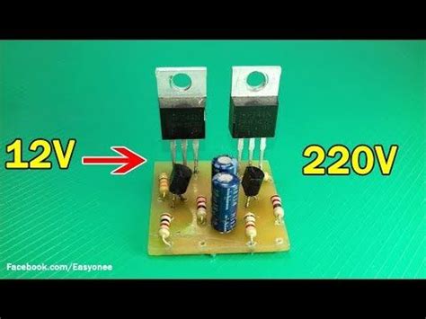 Vceo = 50 v (min), ic = 150 ma (max). how to make simple inverter 12v to 220v using C1815 ...