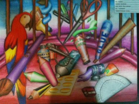 Menggambar (teknik, alat dan bahan). artworld: FOLIO SPM SENI DAN VISUAL 2011