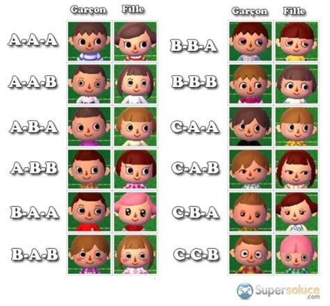 Know how to choose your hairstyle! Apparence du joueur - ~Animal crossing New Leaf~