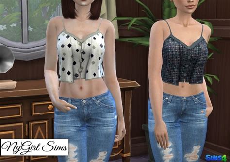 Watch the stars beneath the stars. Movie Hangout Tank in Prints at NyGirl Sims » Sims 4 Updates