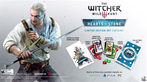 Announced on april 7, 2015, it was released on october 13, 2015 for all three platforms: Witcher 3: Hearts of Stone Trailer und limitiertes Gwent-Set - Next Gamer