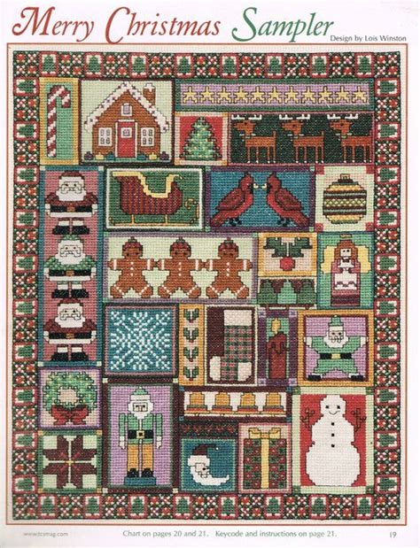 Merry christmas absolutely free cross stitch patterns. Merry Christmas Sampler Counted Cross Stitch Pattern ...