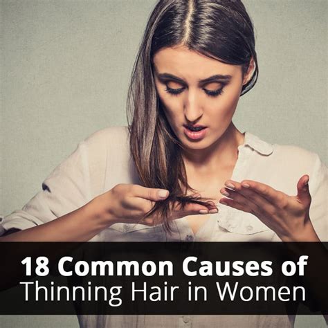 Learn what else might be playing a role. 18 Common Causes Of Thinning Hair In Women | Eu Natural ...