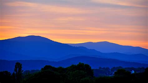 Our journey starts in the northern, ardeche region. Sunset, Cévennes Mountains, (Parc national des Cévennes) S ...