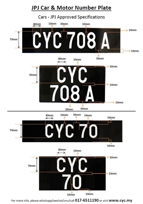 Providing you the utmost service. C70 (JPJ Car Plate Number) (20pcs/Pack) / C70 车牌号码 - CYC ...