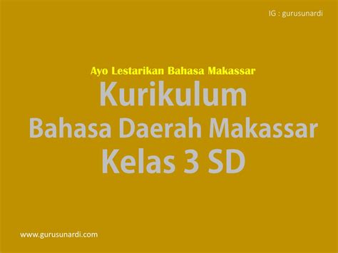 We did not find results for: Kurikulum Bahasa Daerah Makassar Kelas 3 (tiga) Sekolah ...