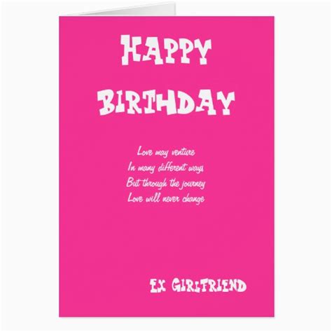 Best happy birthday quotes to ex girlfriend. Birthday Card for Ex Girlfriend | BirthdayBuzz