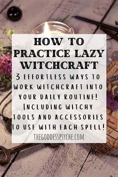 They simply give you a focal point, which helps to release the power within you. How to Practice Lazy Witchcraft | Wiccan | Wicca | Spells | Witch | Spiritual Awakening ...